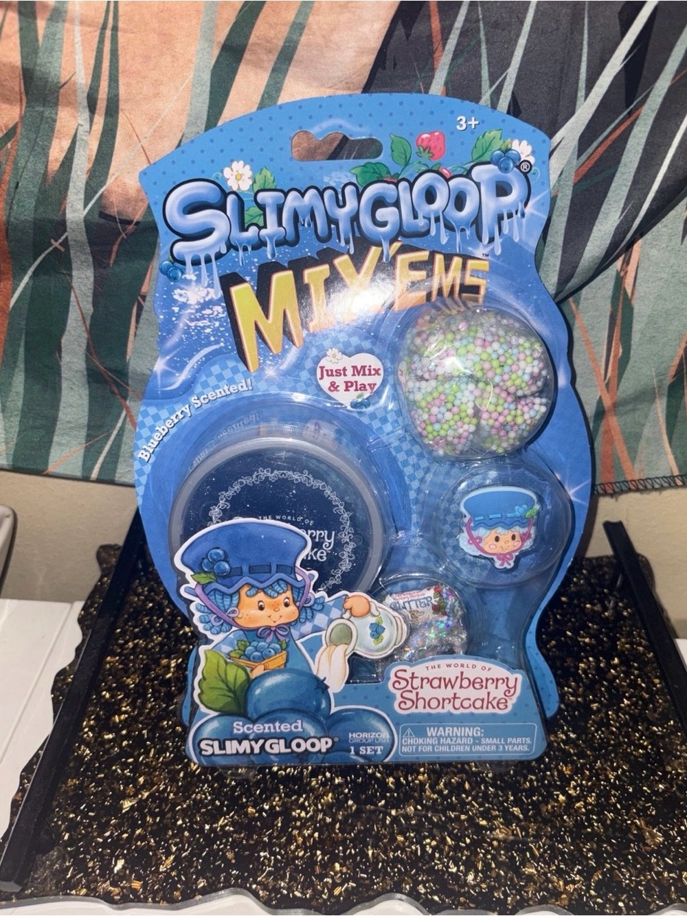 Slimy Goop Mix-Ems Strawberry Shortcake Blueberry Scented Slime Kit